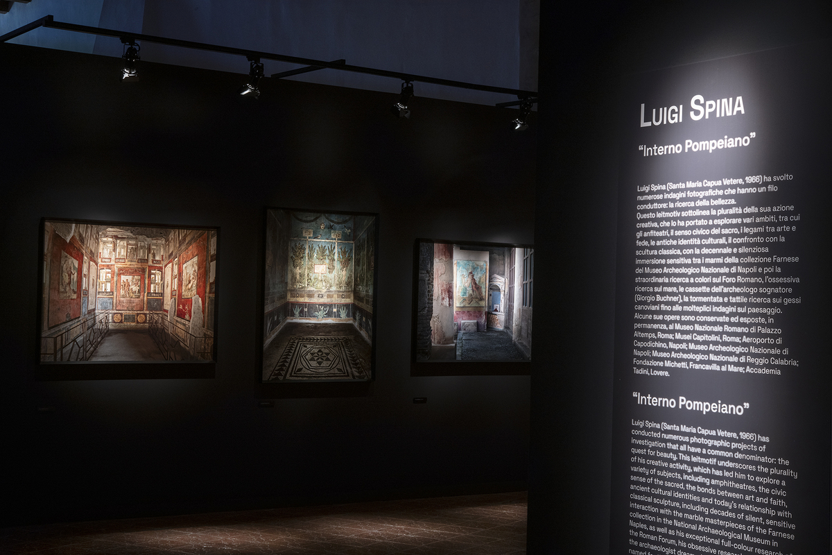 Luigi Spina Exhibition Pompeian Interior Ducal Palace Gubbio curated by Costantino D'Orazio